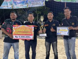 Ketua DPC Grib Jaya Pelalawan, Apresiasi Tim Futsal Grib Jaya raih Juara 1